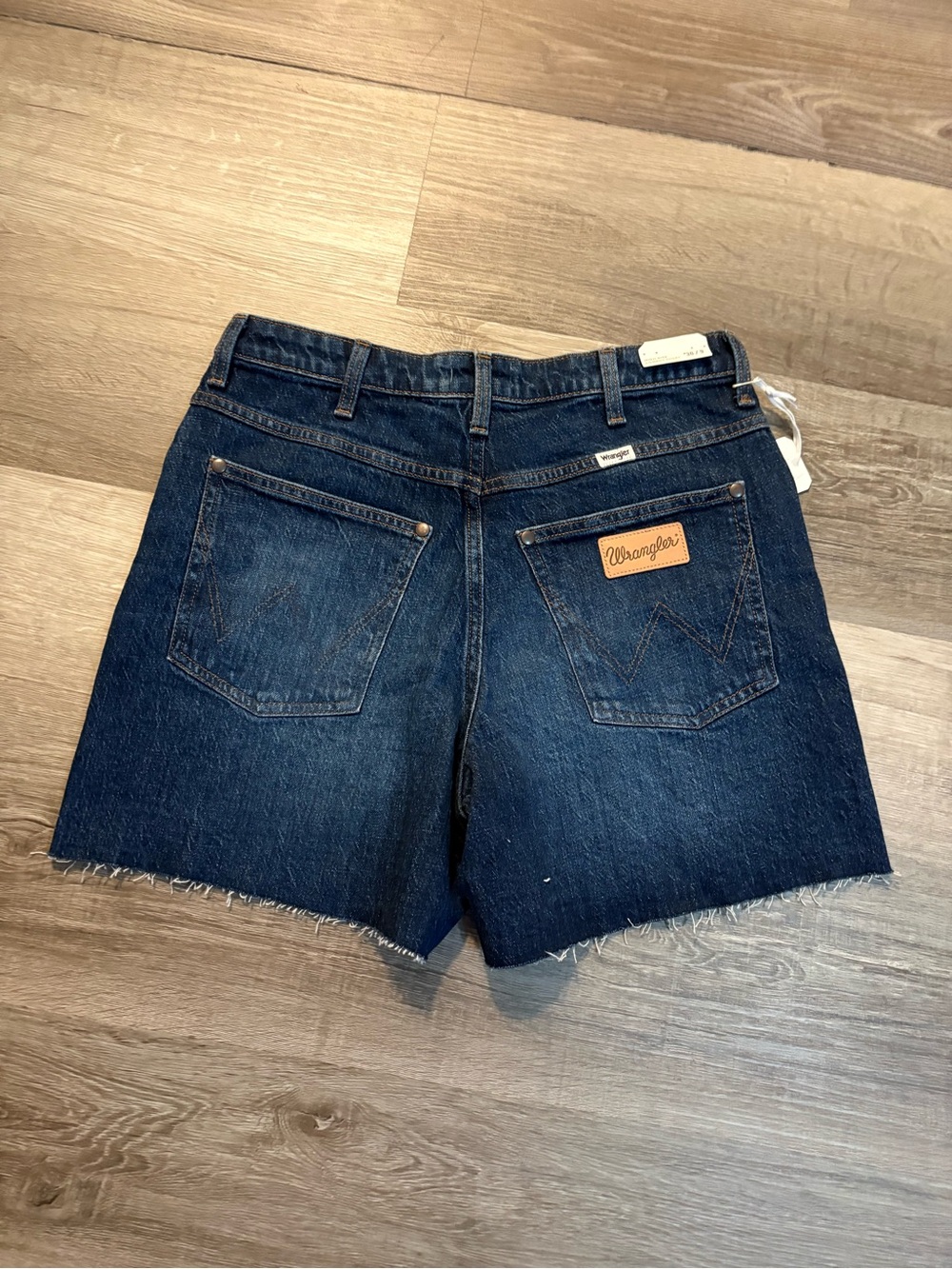 Wrangler Dark Indigo Denim Cutoff Shorts